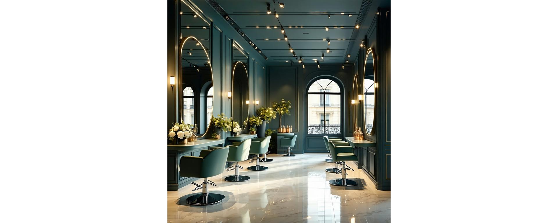 Vue intérieure élégante de Salon Éclat à Paris