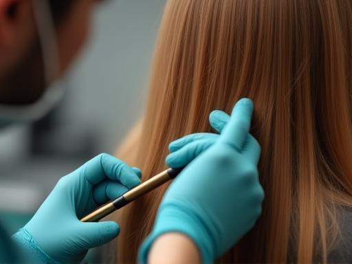 Coloration professionnelle en cours